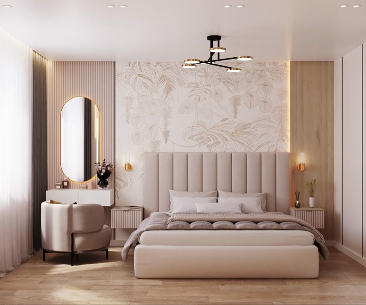 Modern bedroom interior design and execution in Lucknow by Maya Interio