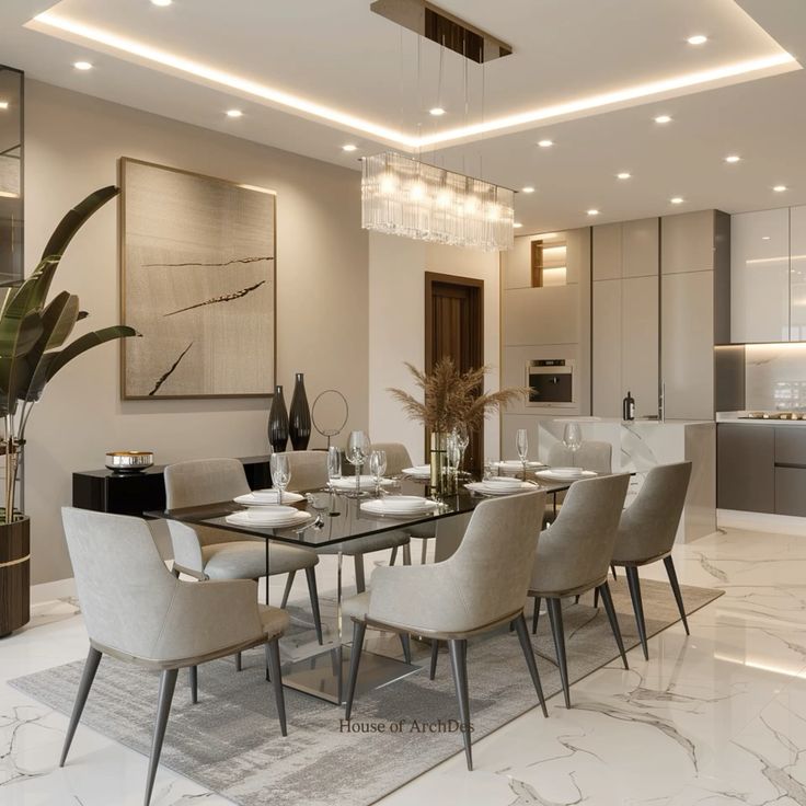 Drawing room and dining room interior design Lucknow